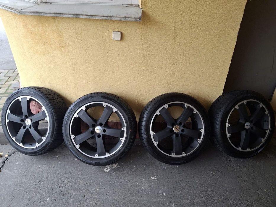 Диски Audi VW RONAL R18 5x112 з зимовими шинами Nexen