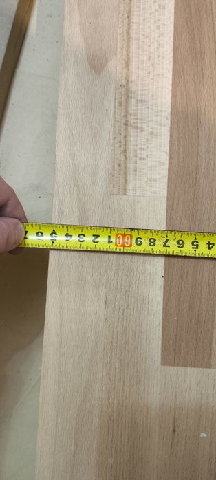 Меблевий щит з масиву, 40 мм (110×65 см)