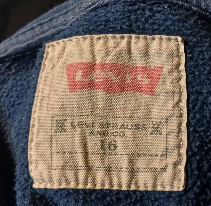 Синя худі з принтом Levi's Strauss & Co (Розмір 16)