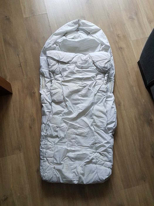 Śpiworek zimowy do wózka sanek 120cm Skandynawski Owcza wełna