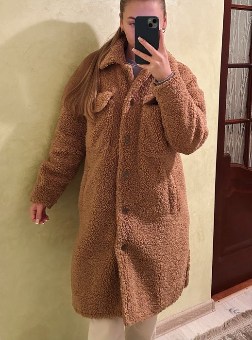 Коричнева шубка тедді