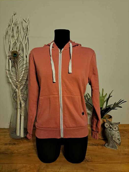Bluza rozpinana z kapturem doubiju S różowa basic zip hoodie