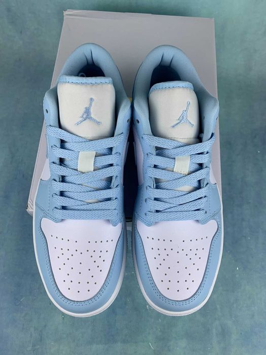 Кроссовки Air Jordan 1 Low White Ice Blue/кроссовки аир джордан: 4 000 ...