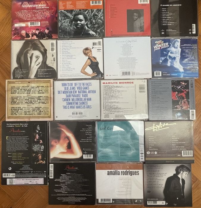 Cd’s DVD’s e Blue Ray varios musica Pop e fado