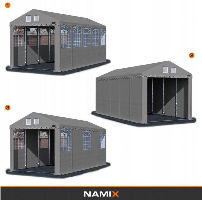 Namiot PRESTIGE 8x12-2,6m przemysłowy magazynowy MOCNY PVC 560g