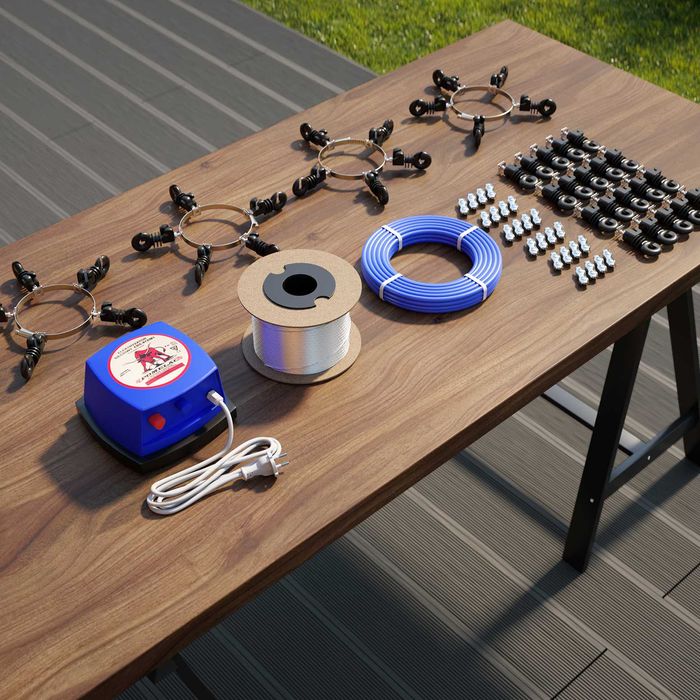 Pastuch elektryczny na kuny Kunostop – system rynnowy z impulsem +