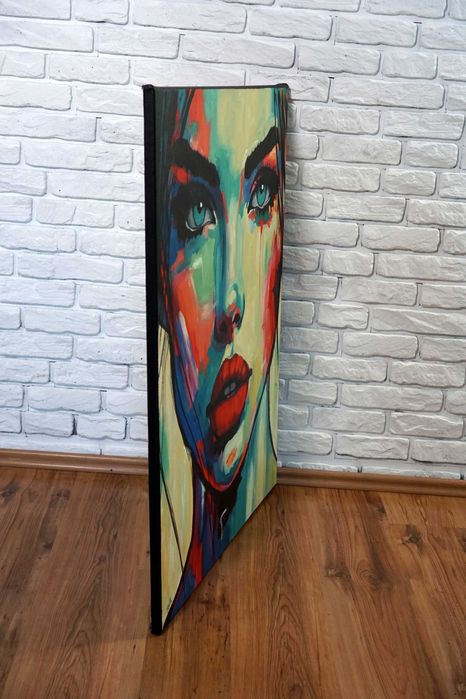 Obraz olejny Duży 80x100 ręcznie malowany portret pięknej kobiety