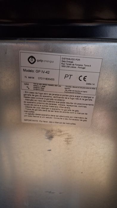 Aquecedor a Gás Galp 4,2kW – Como Novo