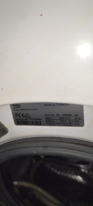 Pralka używana Beko 6kg
