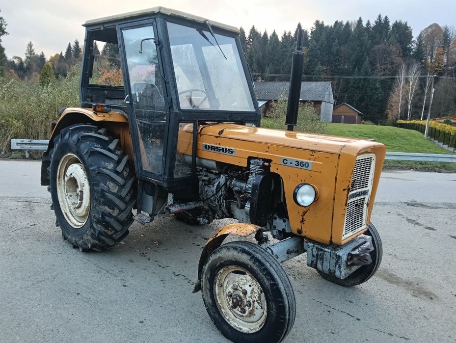 Ursus C360 3P nowe Opony /Blok po remoncie silnika Transport kabina ...
