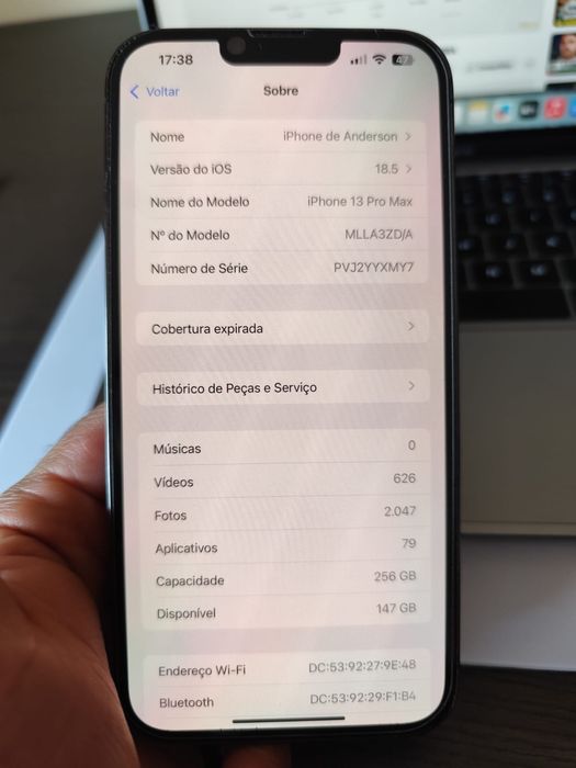 iPhone 13 Pro Max 256GB Grafite - Excelente Estado