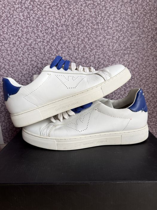 Шкіряні кросівки Emporio Armani