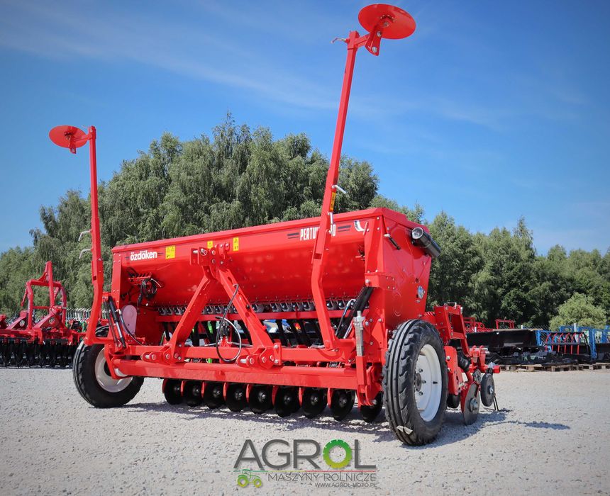 Siewnik zbożowy dwutalerzowy nawozowy ścieżki Ozdoken Pertum S300 F300