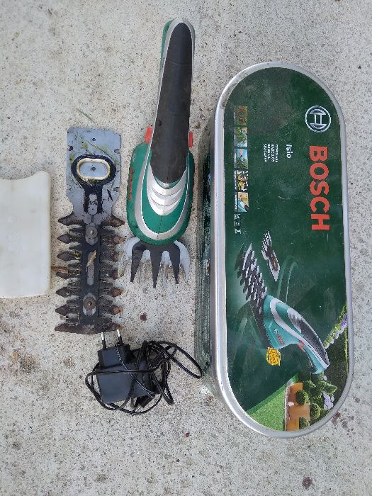 NOŻYCE ISIO 3 BOSCH + 2 NOŻE do trawy i krzewów