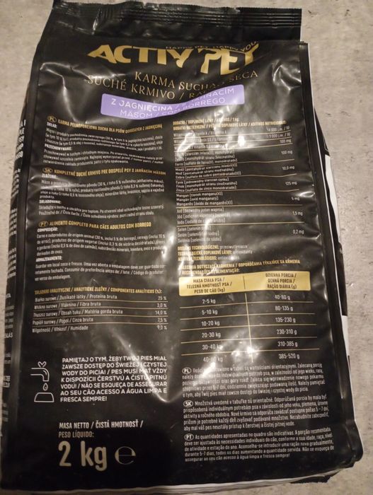 Karma activpet 2 kg nowa