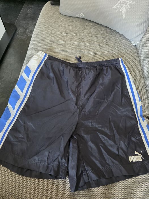 Krótkie Spodenki Szorty Sportowe PUMA Vintage 90s Ortalion Nylon Rozmiar L STAN BDB