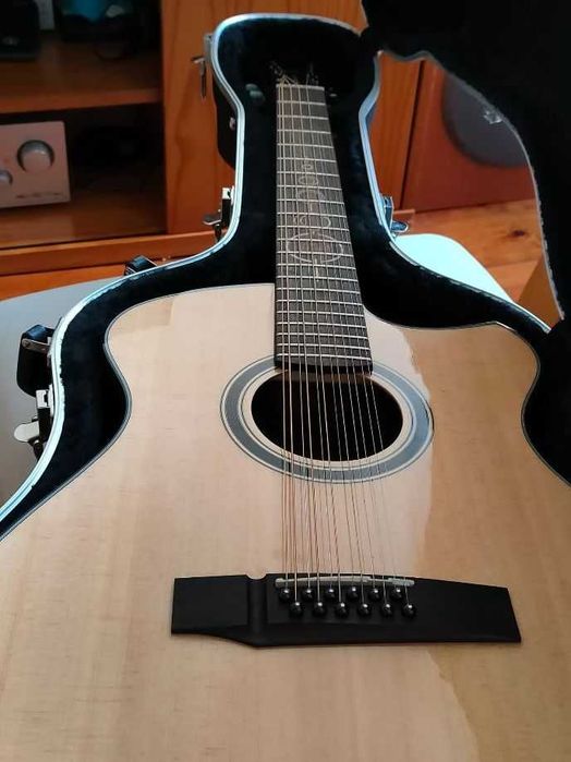 Guitarra semi acustica fender Andrew White 12 cordas