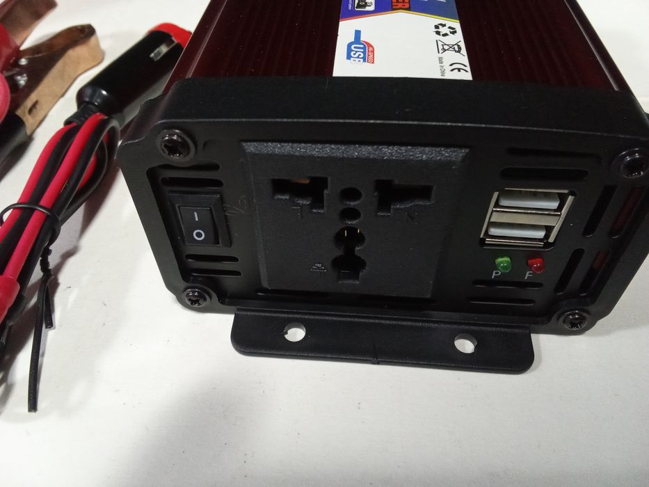 Инвертор PowerOne+ 12V-220V 1000W +USB (SST-1000A)