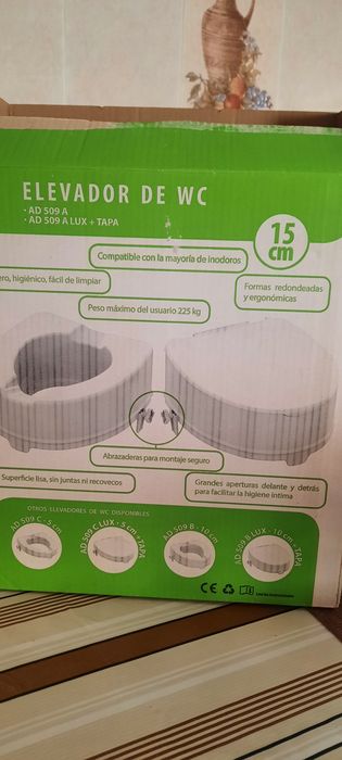 Elevador de WC para sanitas