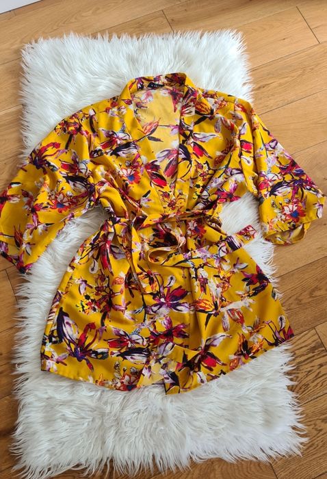 Only L 40 XL 42 kolorowe kimono narzutka szlafrok