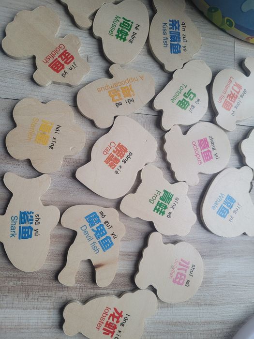 Gra łowienie rybek na magnesy i puzzle