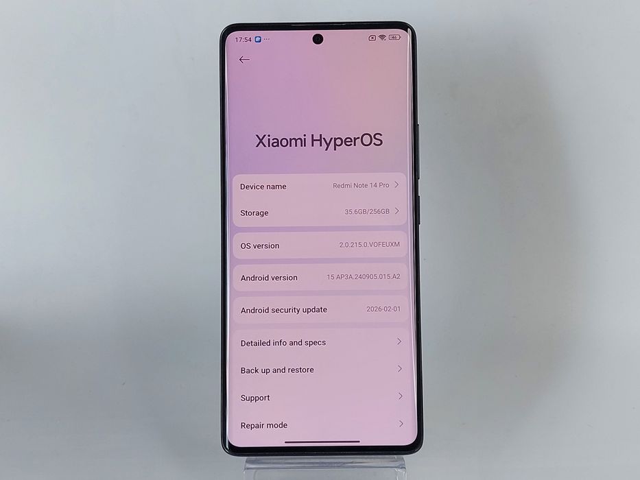 Xiaomi Redmi Note 14 Pro Czarny 256GB/8GB - Bardzo Dobry Stan