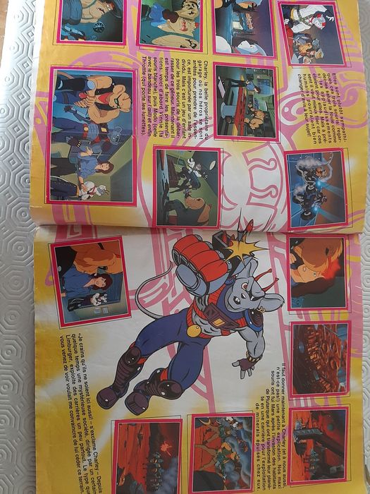 Caderneta Biker Mice in Mars  em língua francesa, incompleta