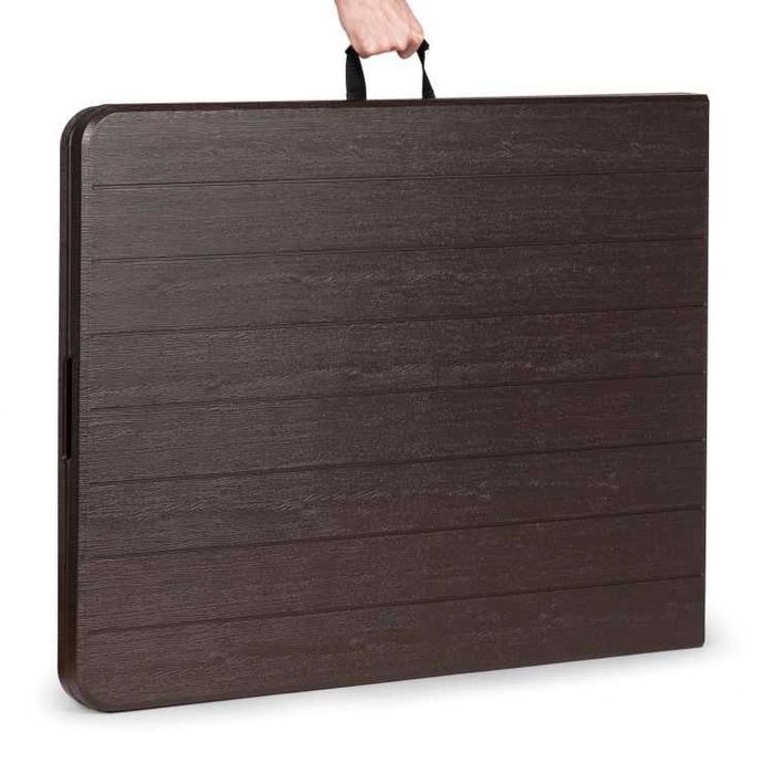 STÓŁ CATERINGOWY / bankietowy składany brązowy - 180 cm - DESKA