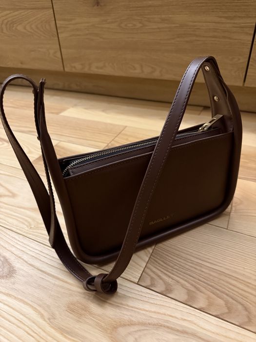 Коричнева шкіряна сумка bagllet