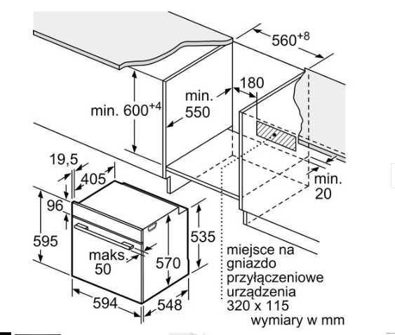 piekarnik do zabudowy BOSCH HBG5370B0