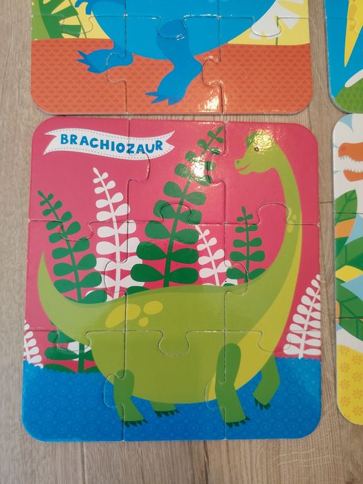 Puzzle dinozaury czuczu i puzzle drewniane