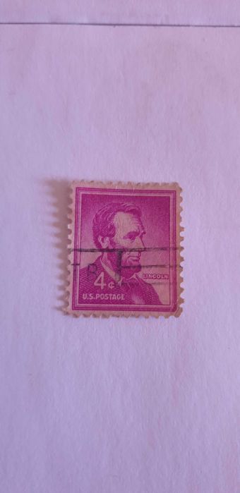 Vintage Lincoln Stamp