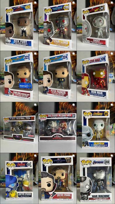 Funko Pop фігурки Marvel, Star Wars, Disney, DC