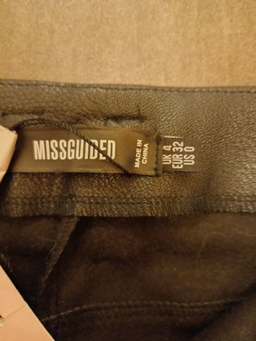 Nowa czarna skórzane spódnica rozmiar 32 Missguided