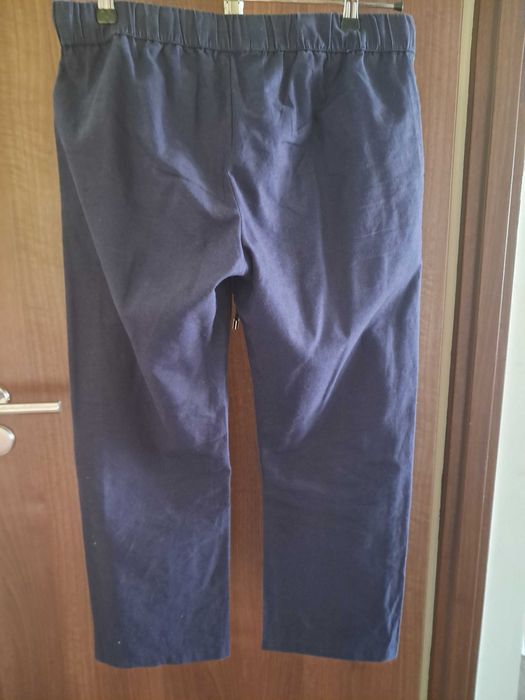 Damskie spodnie 3/4 lniane