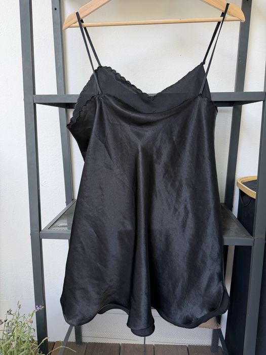 Koszula koszulka nocna piżama a la satynowa vintage L 40