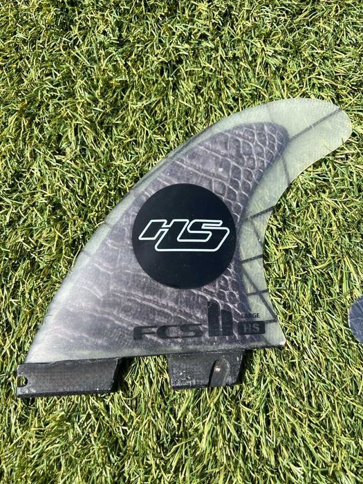 Quilhas FCS II Hayden Shapes PC Carbon Large Thruster - Como Novas