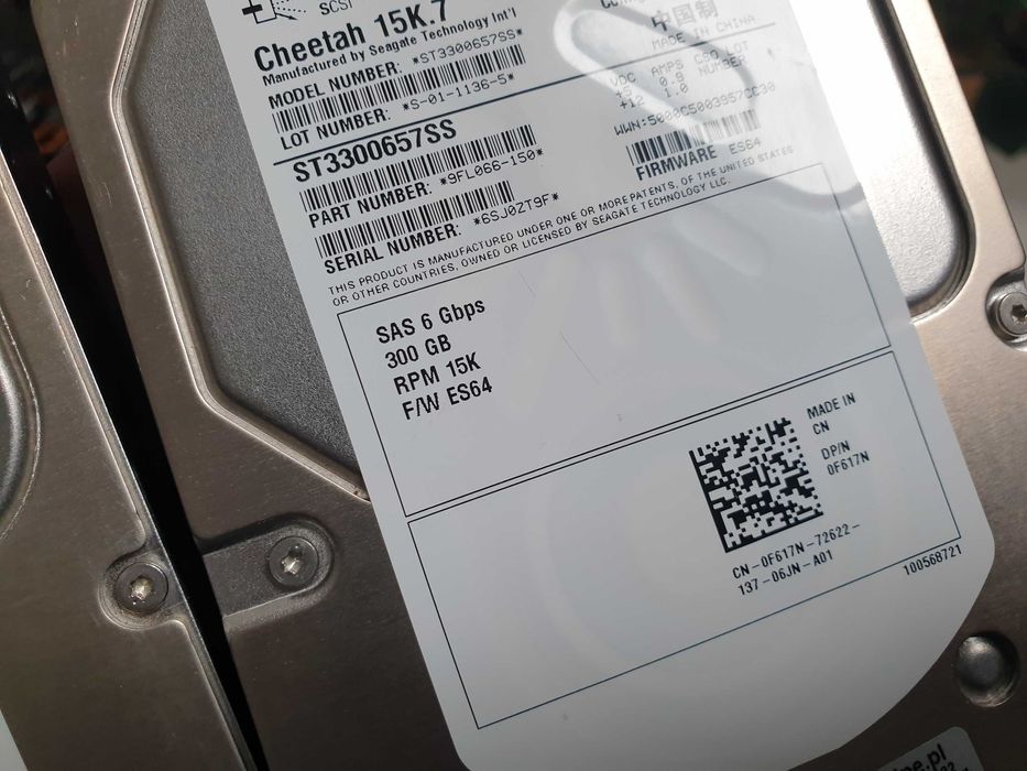 2 dyski scsi sas 2x300gb serwerowe RPM 15K dysk HDD 300Gb Cheetah
