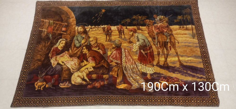 Tapete de Parede Vintage-Presépio