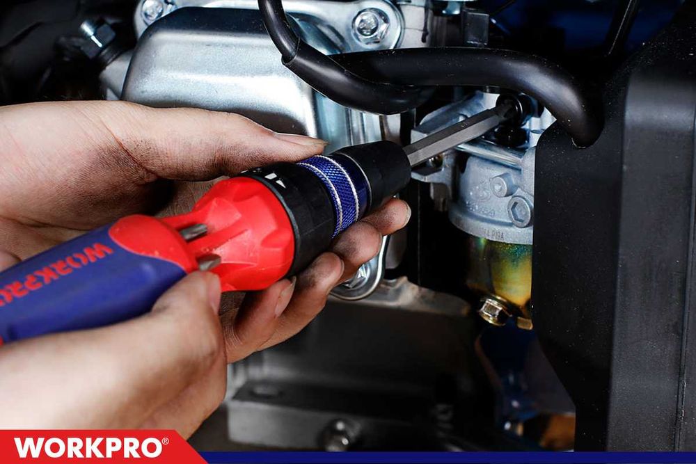 Wkrętak z grzechotką śrubokręt wielofunkcyjny WORKPRO 12 w 1