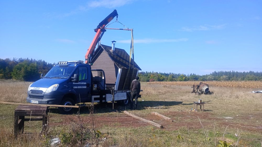 Каркасна сауна 2×2 м з дерева   Для 3-4 осіб   Готова до встановлення.