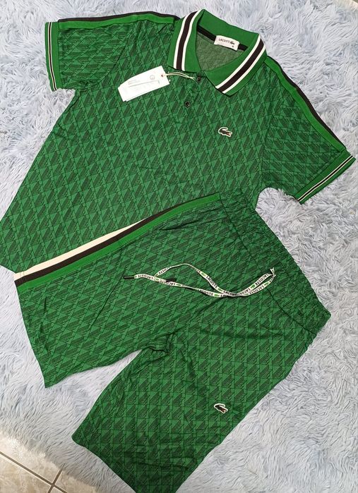 Nowy męski letni set lacoste l monogram