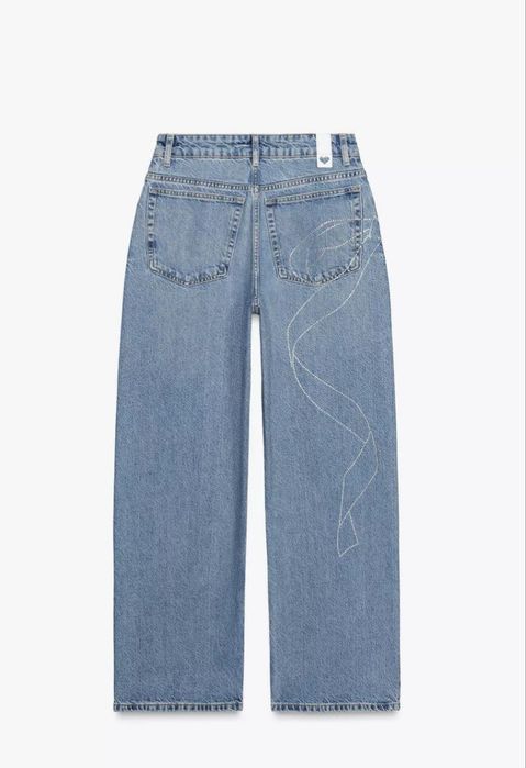 Джинси з камінчиками Zara M 38 L 40 Xl 42