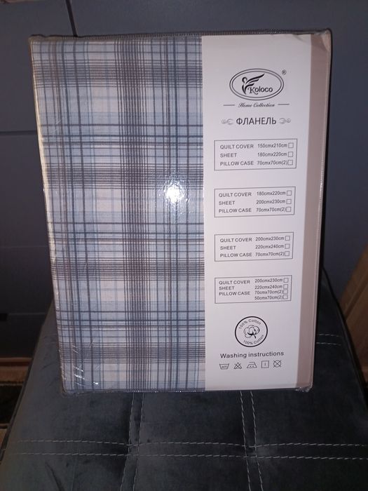 Комплект постельного белья фланель 100%коттон