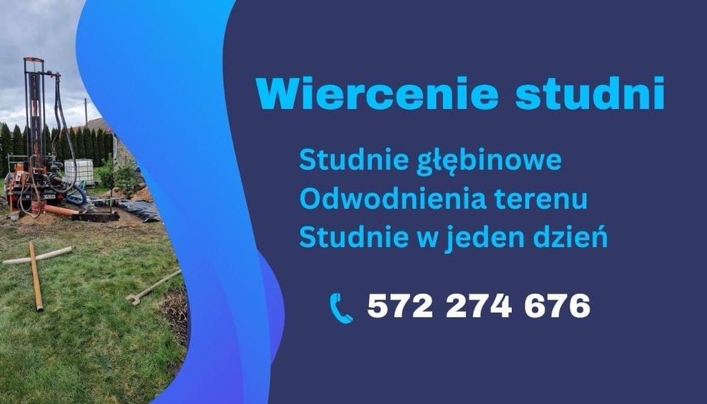 Wiercenie studni,przyłącza studni,stacje uzdatniania