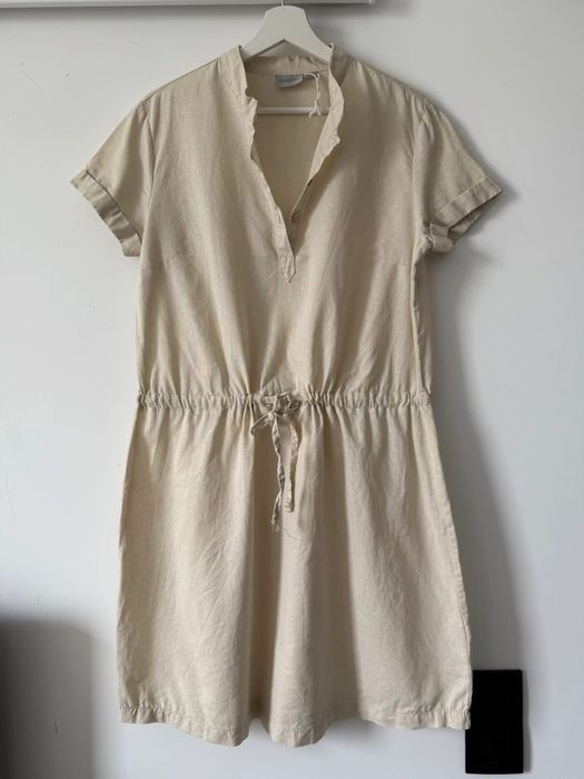 Lniana sukienka koszulowa L / XL