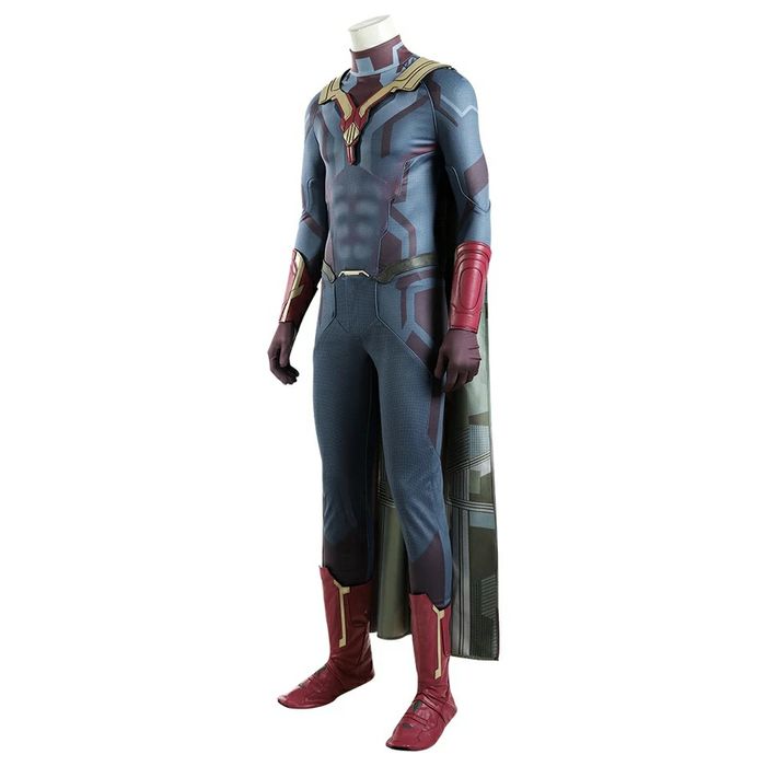 Máscara e Fato Visão Premium Cosplay Marvel