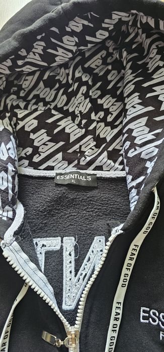 Essentials bluza męska z kapturem rozmiar XL wymiary na zdjęciach stan bardzo dobry 100% bawełny
