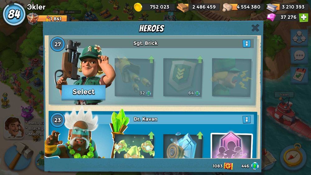 аккаунт Boom Beach максимально прокачений