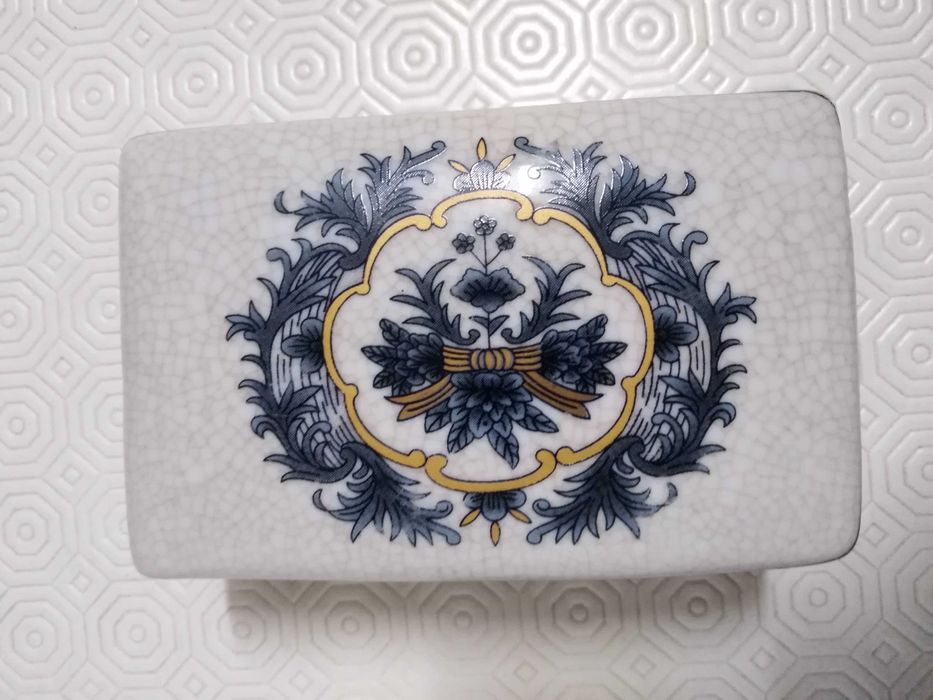 Caixa/Guarda Joias Floral Rectangular